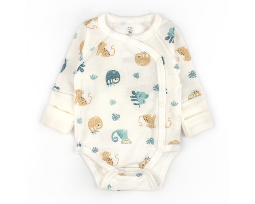 Боди для младенцев на кнопках Lemurs футер
