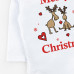 Боді-човник для немовлят з довгим рукавом Christmas reindeer двонитка з начісом