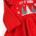 Боді-сукня для дівчинки Let it snow двонитка з начісом