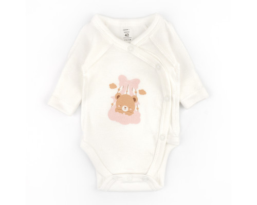 Боди для младенцев с длинным рукавом Teddy basket интерлок