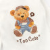 Боди для мальчика на кнопках с длинным рукавом и принтом мишки Cute Bears