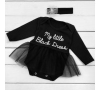 Боді-плаття My little Black dress з пов'язкою