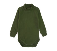Боди с длинным рукавом и высокой горловиной Khaki