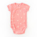 Боді для дівчаток з коротким рукавом із сердечками Hearts on pink