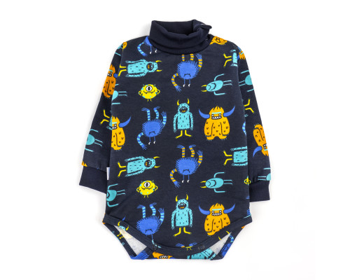 Боді для хлопчиків з довгим рукавом з начісом Monsters