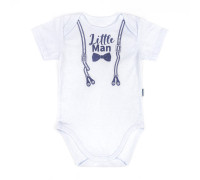 Боди из тонкой ткани с коротким рукавом Little Man