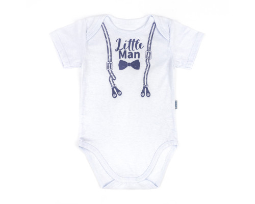 Боді з тонкої тканини з коротким рукавом Little Man