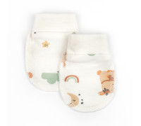 Царапки для новонароджених на манжеті Bunnies футер