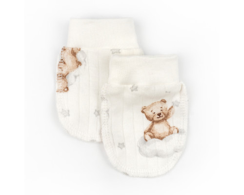 Царапки на манжете Bear on a cloud интерлок