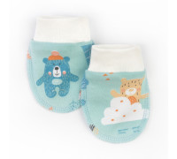 Царапки для немовлят на манжеті Bears інтерлок