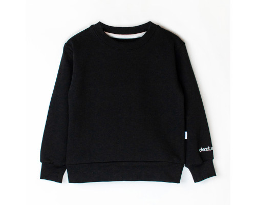 Черный джемпер детский с вышивкой Dexter`s