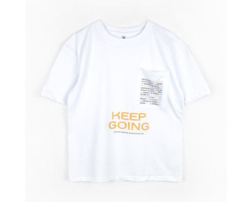 0015. Футболка Keep Going біла