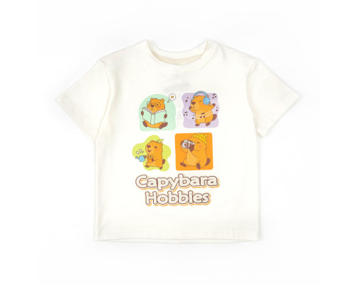 Футболка детская из кулира Capybara Hobbies