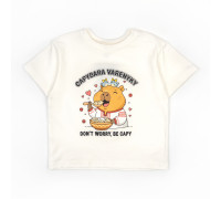 Дитяча футболка з принтом Capybara varenyky