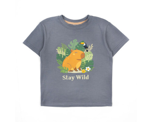Футболка детская кулир Capybara wild