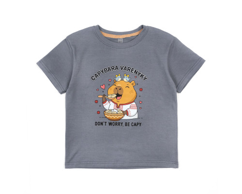Детская футболка из кулира Capybara varenyky