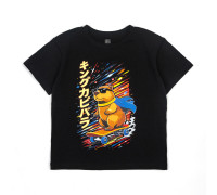 Футболка з принтом дитяча Capybara board кулір