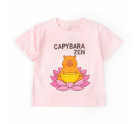 Футболка для девочки кулир Capybara zen