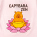Футболка для девочки кулир Capybara zen