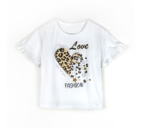 Футболка из кулира с принтом Leo Love Fashion