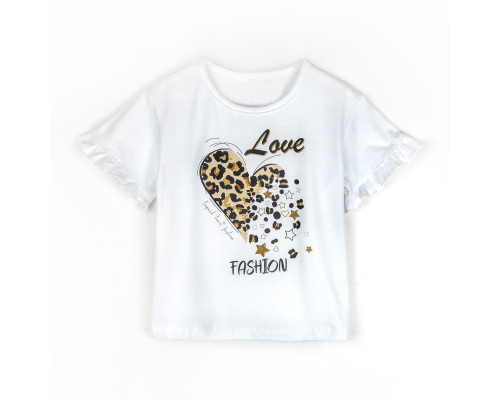 Футболка из кулира с принтом Leo Love Fashion