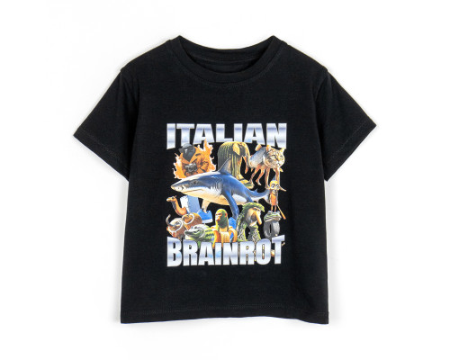 Футболка для детей с принтом Italian Brainrot