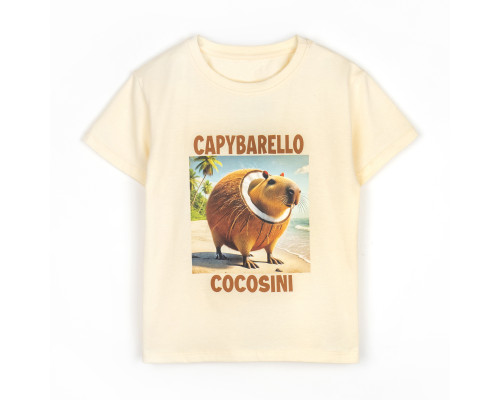 Футболка для детей с принтом Capybarello Cocosini