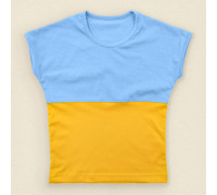 Патриотическая футболка для девочки Флаг Украины
