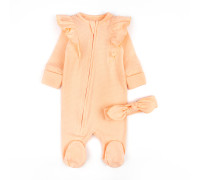 Комбінезон для дівчинки з повʼязкою Peach блискавка