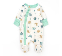 Человечек для младенцев на молнии Lemurs футер с начесом