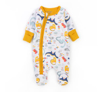 Человечек на молнии Dinosaurs футер с начесом