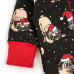 Комбінезон для немовлят на блискавці Christmas pugs футер