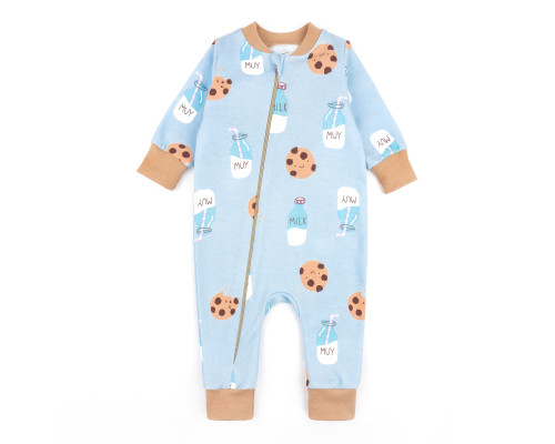 Комбинезон для младенцев на молнии Cookies футер