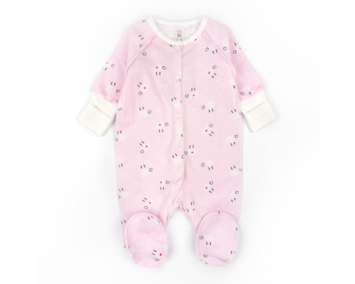 Человечек для новорожденных на кнопках футер Curly Cute