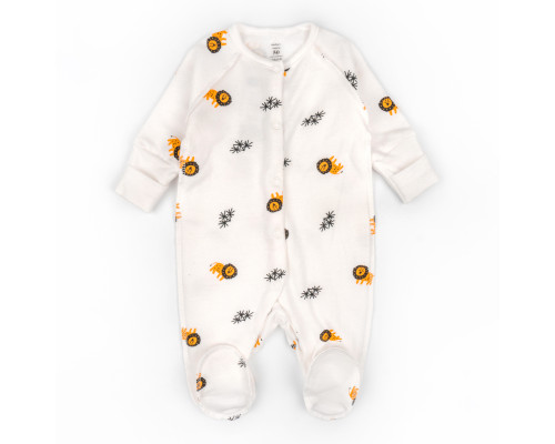 Комбинезон на кнопках для новорожденных Lion футер
