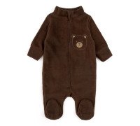 800322 Комбінезон для немовлят на блискавці "Cute bear", фліс коричневий