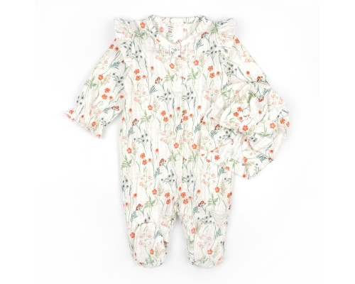 Человечек и шапочка для девочки Botanic интерлок