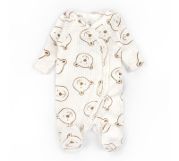 Человечек на кнопках Bear on milk интерлок