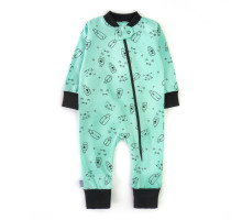 Дитячий трикотажний ромпер з відкритими ніжками на блискавці Milk