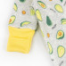Человечек начесной для малышей на молнии с авокадо Avocado