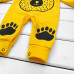 Жовтий чоловічок для малюків з принтом Медвежа