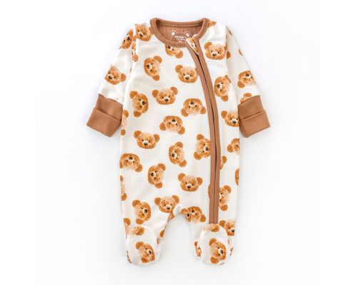 Человечек для младенцев на молнии с мишками Cute Bears