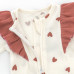 Человечек для девочки на молнии с поаязкой Burgundy hearts