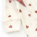Человечек для девочки на молнии с поаязкой Burgundy hearts