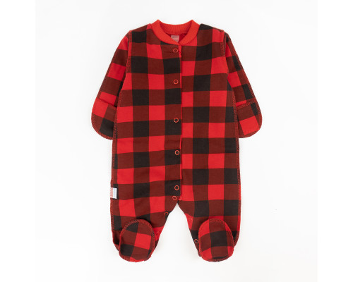 Человек для новорожденных футер Plaid