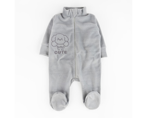 Комбинезон теплый для малышей с вышивкой собачки на молнии Cute