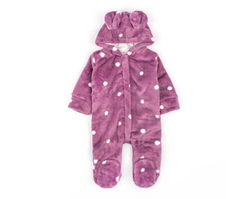 Комбинезон для младенцев с капюшоном на молнии Berry Teddy велсофт