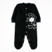 Чорний чоловічок для малюків з принтом Little ram