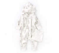 Комбінезон на блискавці для немовлят з капюшоном та шапочкою Savannah