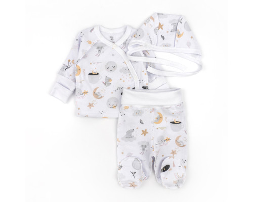 Комплект для немовлят з трьох предметів Оn the moon футер